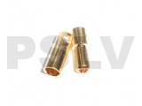 Q-C-0039 - Φ5.5 mm Gold Plated Bullet Connectors  